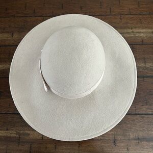 Sonni Wool Wide Brim Rancher Hat Beige Western Boho Lancaster USA